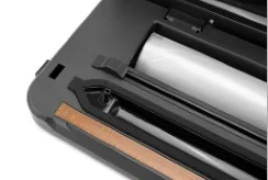 Roll Holder & Built In Bag Cutter Waterproof Stainless Steel Panel with LCD display Electric Household Fresh Food Vacuum Sealer