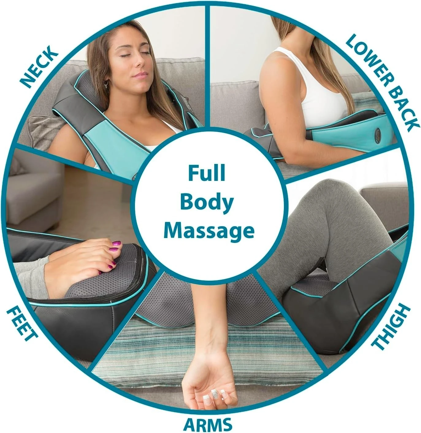 New Arrivals Smart Neck Massager for Shoulder,Leg,Body Muscle Pain Relief Neck Massage Pillow for Home,Office,Car