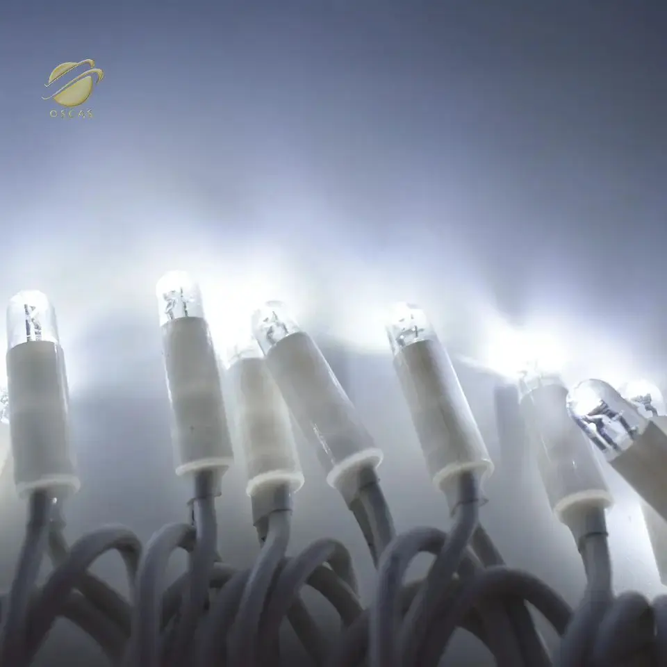 7 colors magic LED string light with remote controller rubber line string