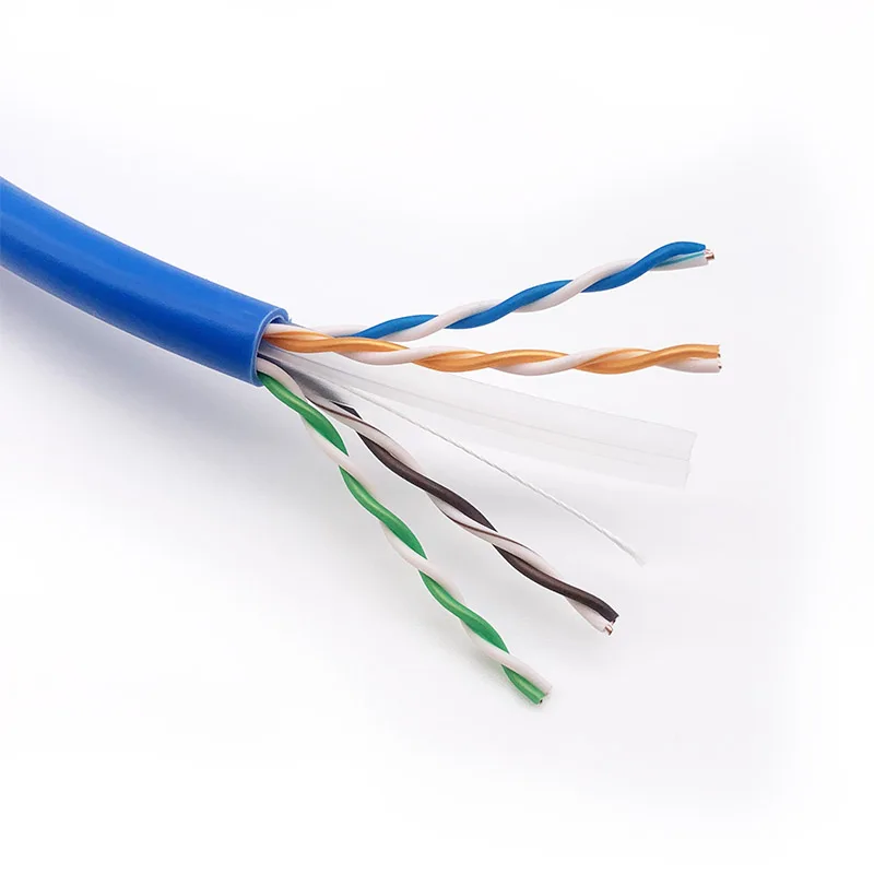 Wholesale Cat6 CAT5E UTP Network Cable 100m 200m 300m Gigabit 23AWG 0.58mm Pure Copper 8 Core Twisted Pair CAT 6A Lan Network Ca