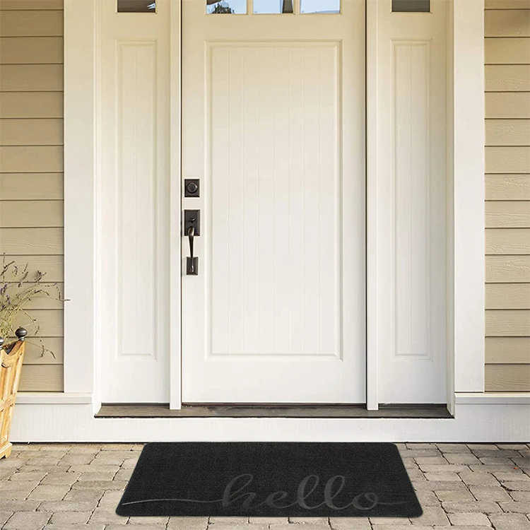 Custom Printed Indoor Embossed Pvc Loop Mat For Kitchen