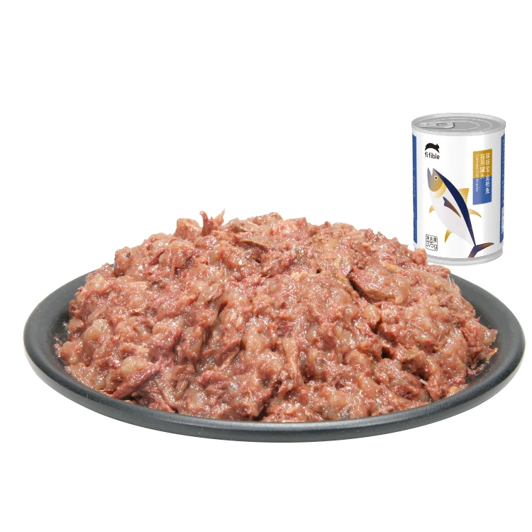 Wholesale  375g Canned Fresh Tuna for cat&dog snacks  Wet Cat Food  Pet Treats Manufacturers