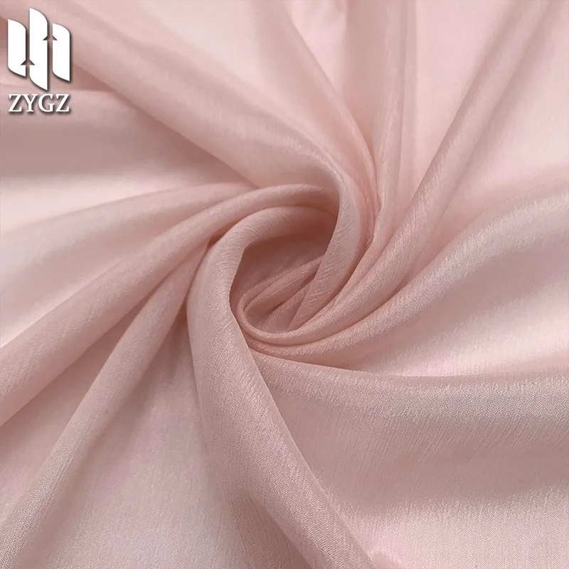 Bright silk Pleated Chiffon Chiffon gauze fabric 100 polyester new dress dress fabric wholesale, smooth and glossy
