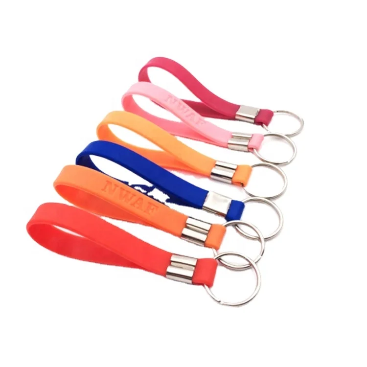
Personalized customized logo cheap silicone keychain 