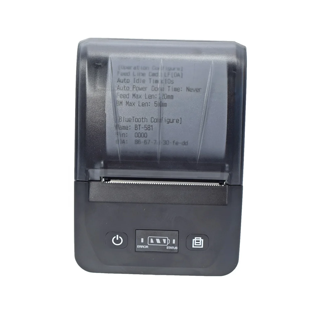 58MM Mini Mobile Thermal Printer Bluetooth Thermal Receipt Printer