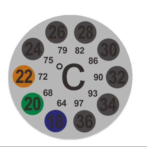 Fish tank round temperature stickers Digital aquarium fish tank thermometer stickers Customizable