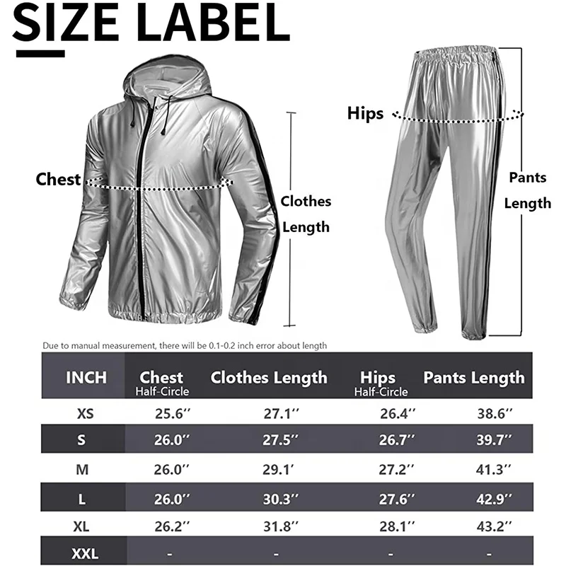 Custom New Design Fitness Weight Loss Hoodies PVC Sweat Sauna Suit For Men and Women