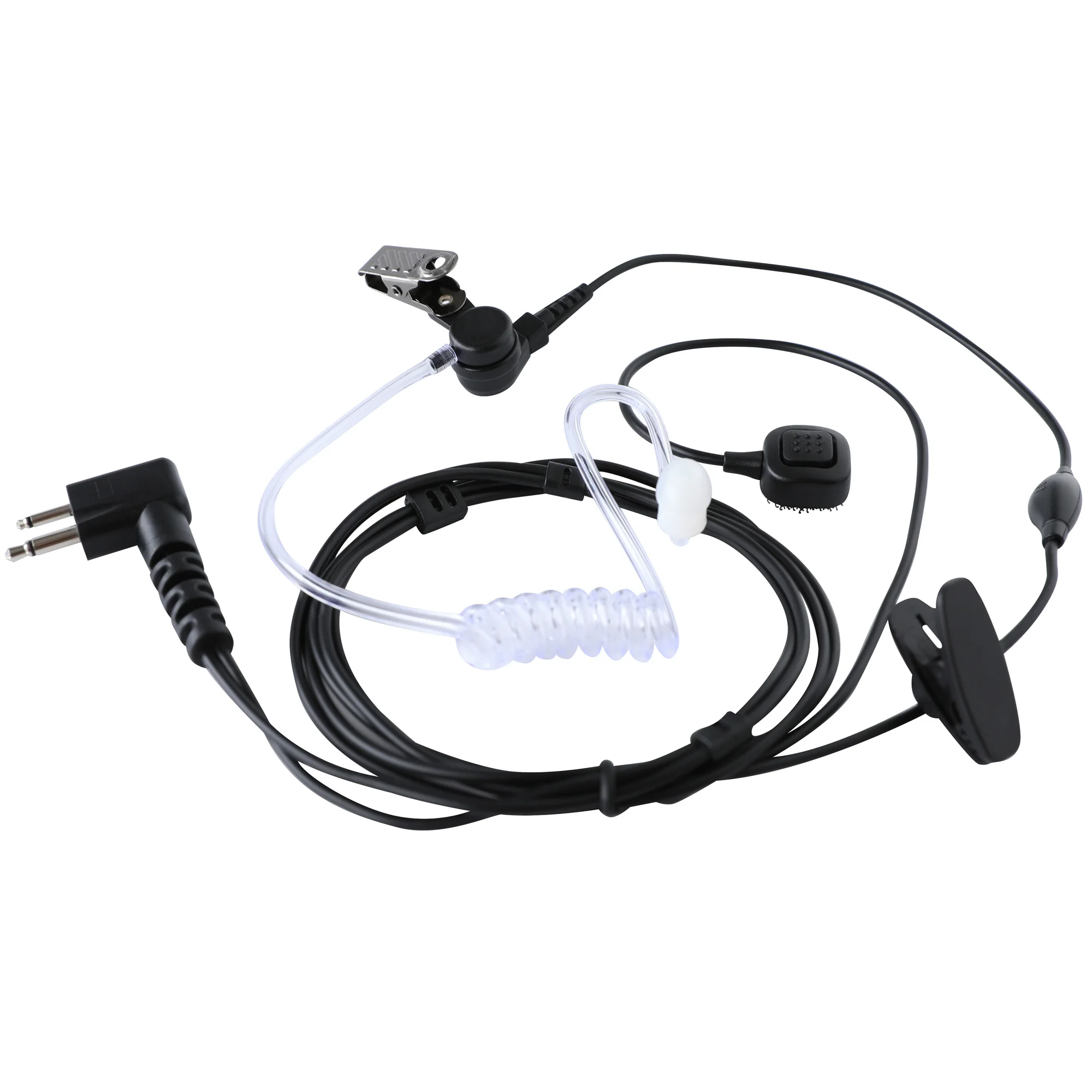 Walkie Talkie EarHook Air Acoustic Tube Headset Earpiece With Mic Push To Talk Two Way Radios Intercom Professional Accessories