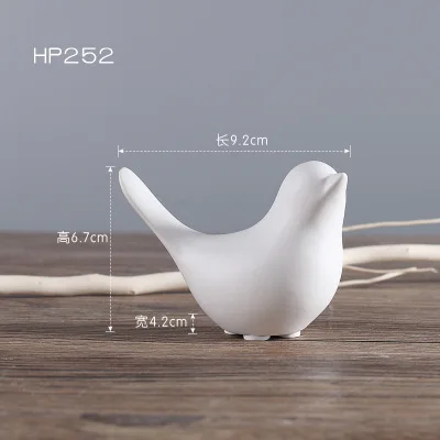 Nordic Modern Luxury Golden Black White Bird Ceramic Decoration Living Room Home Soft Desktop Decor Accessories