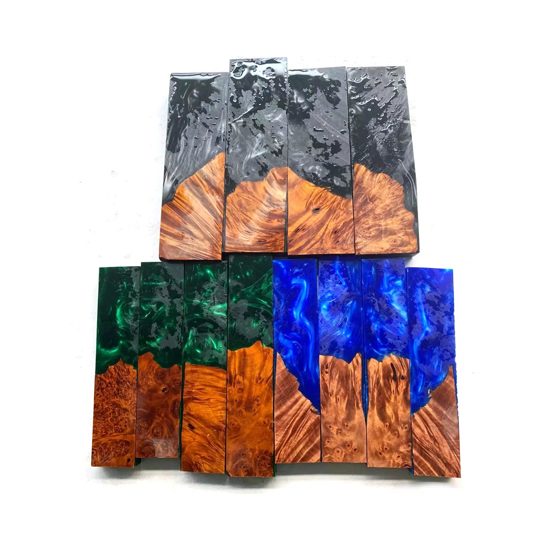 Handmade Craft Diy Resin Combine Join Timber Pen Kits Material Stabilized wood Burl wood blanks Knife scales blanks