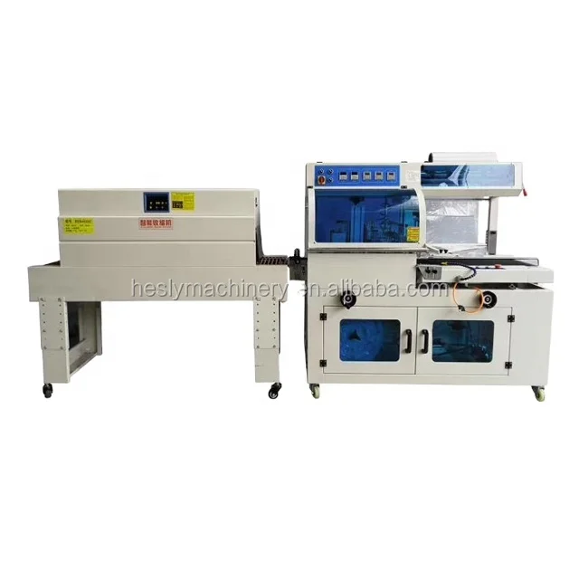 Automatic L-sealer Heat Tunnel Pva Film Packing Shrink Wrapping Machine For Carton Box Cosmetic Food Bottle
