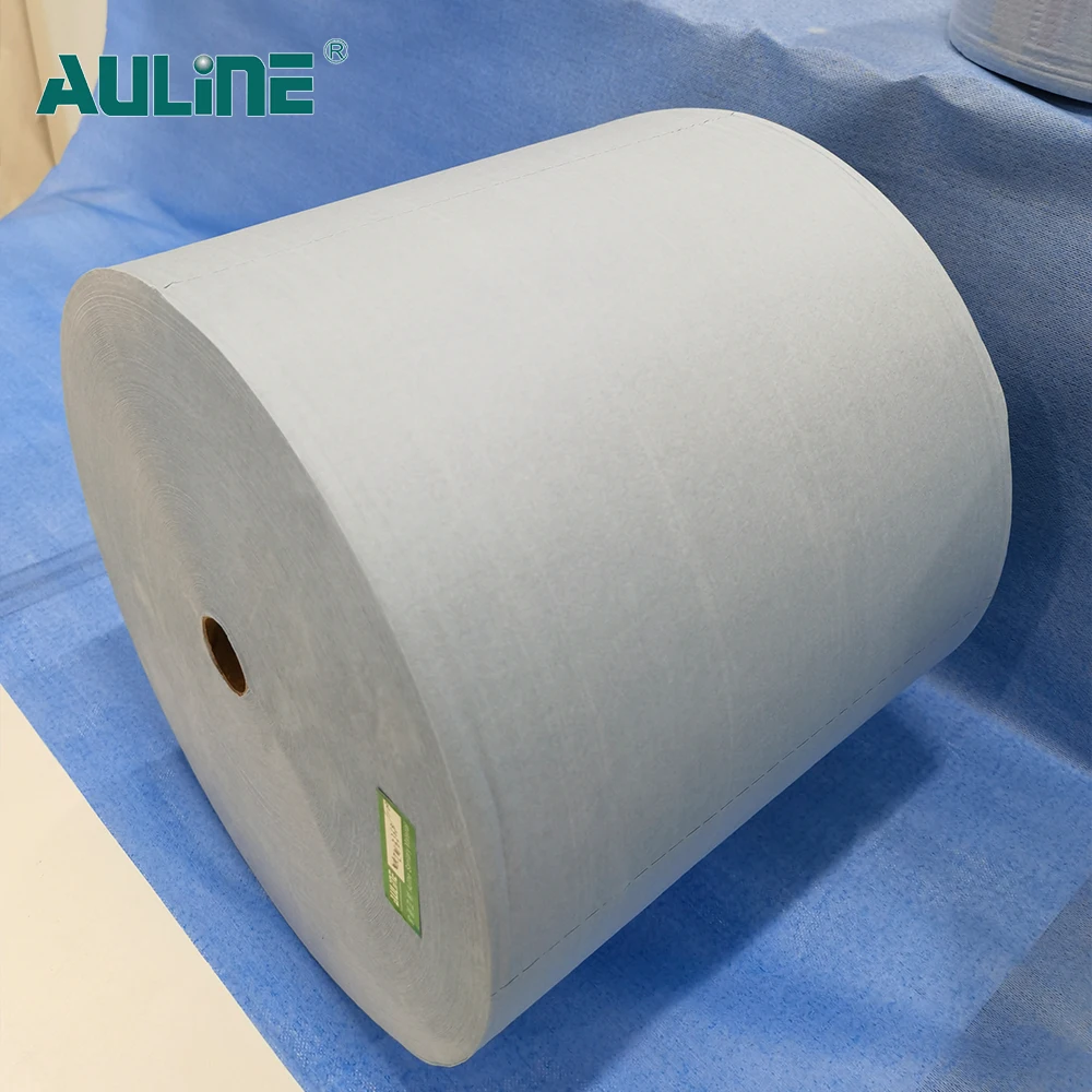 Custom Multi-Purpose Heavy Industrial Cleaning Cloth Blue Roll Industrial Dry Cleaning Wipes