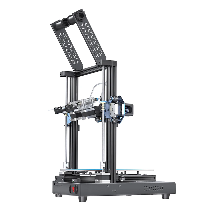 Geeetech Mizar M Multi Mix Color 3D Printer, desktop high precision fdm laser 3d printer, Dual Z Axis large metal 3d machine