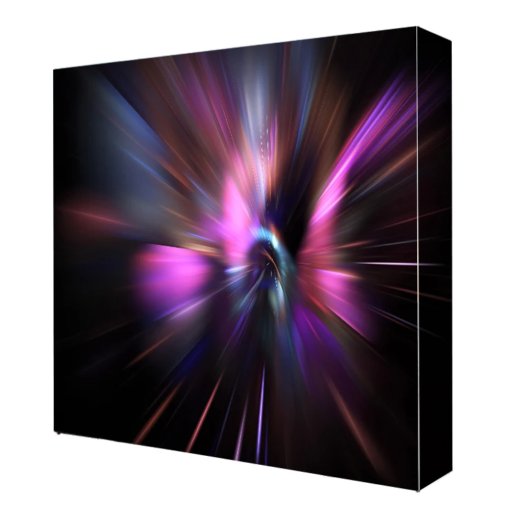 Custom straight foldable 10ft trade show exhibition photo booth backdrop seg pop up display stand