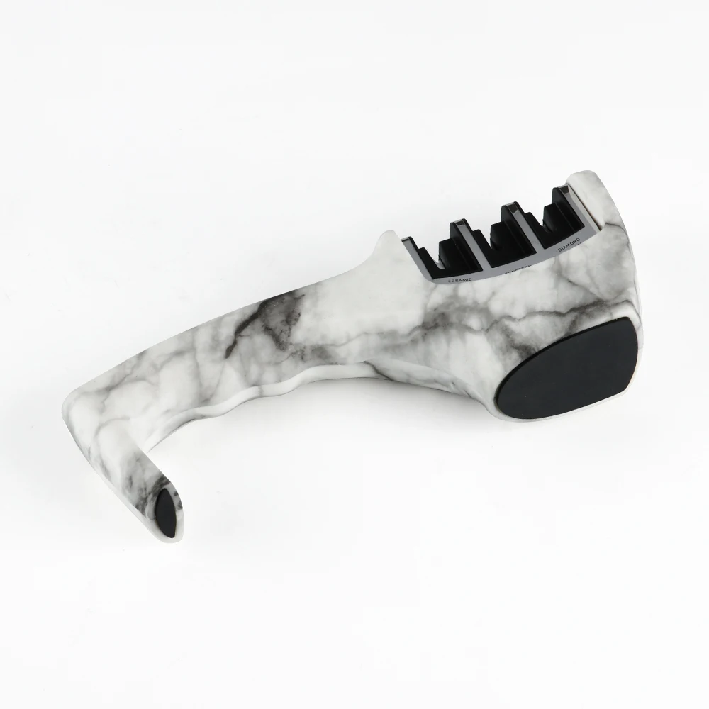 
Wholesale Marble Decal Surface Kitchen Knife Sharpener 