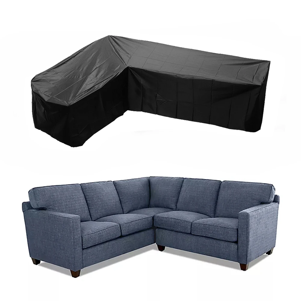 Oxford Fabric Garden Furniture Cover For Table Chair Patio Sofa Waterproof Outdoor furniture Rattan Cover L Shape