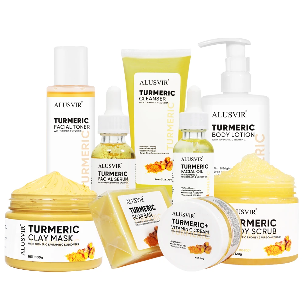 In Stock Turmeric Cream Face Cosmetics Skincare Products Anti Acne Dark Spots Remover Brightening Turmeric Facial Cream & Lotion