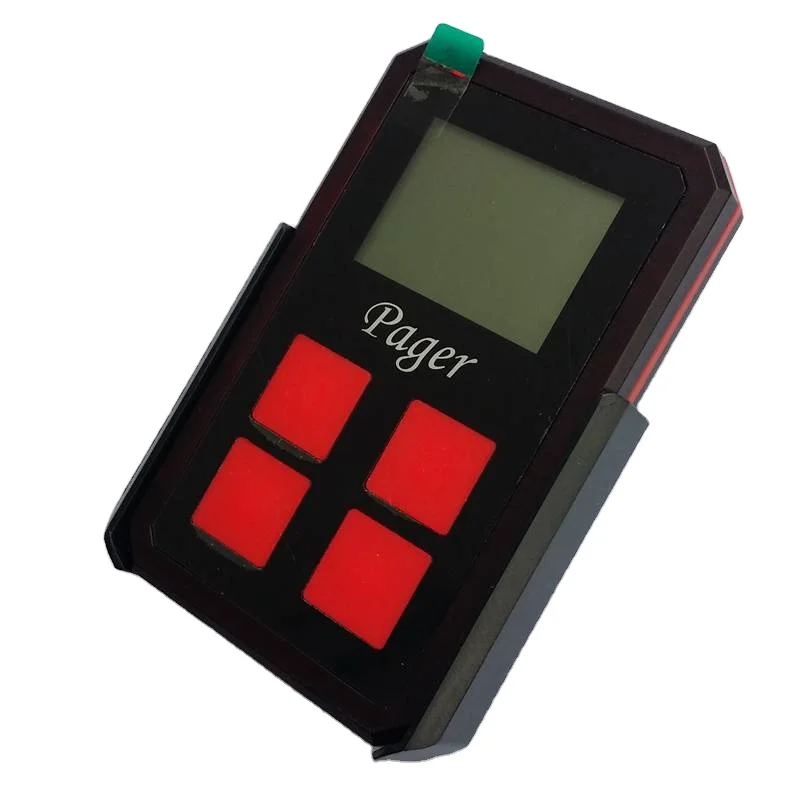 wireless remote control 138-930 MHz small card pager with  water resistant and easy charging