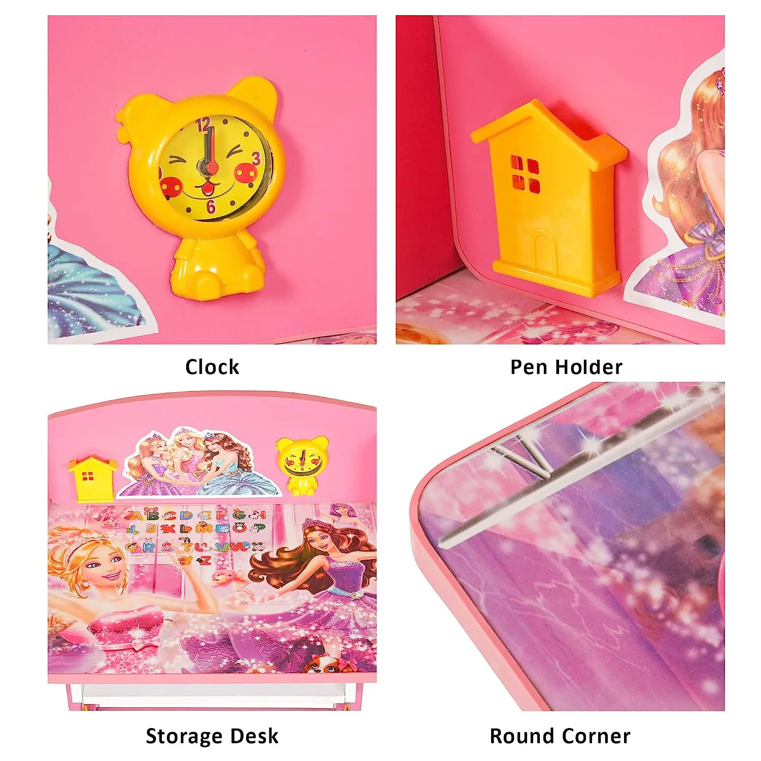 Wholesale Cheap India Toby Pink Baby Desk Premium Table Kids Furniture Wooden Children Student School Desks Chair for Classroom