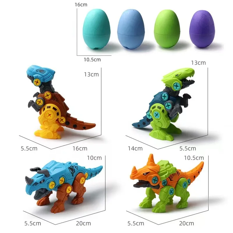 DIY Dinosaur Assembly Egg Pack Toys Take Apart Dinosaur Blocks Assemble Toys Building Blocks For Kids