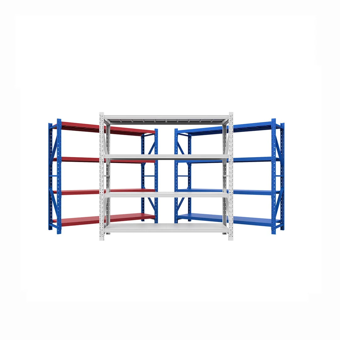 Racking Adjustable Warehouse Storage Medium Duty Rack Metal Boltless Shelf And Racks