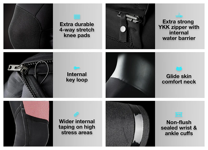 surf Hot Sale Chest YKK Zipper Wetsuit Waterproof Neoprene Surfing Man woman