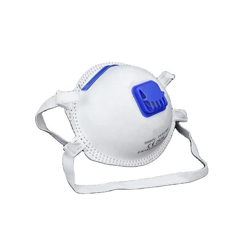Custom Factory Manufacture Disposable Respirator 4Ply FFP3 Face Mask with Valve