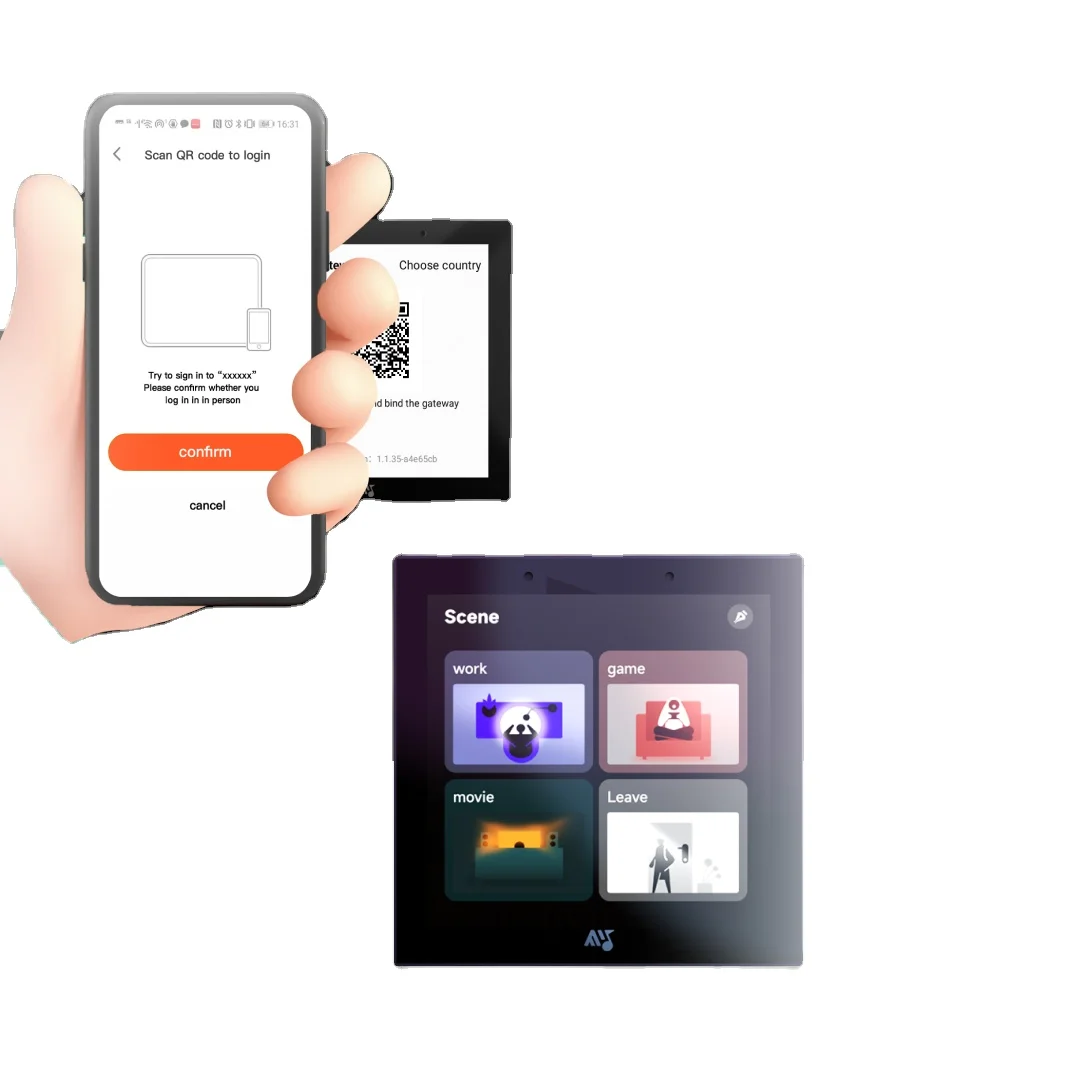 4inch smart home products Tuya smart home automation Zigbee Device smart home zigbee gateway control panel