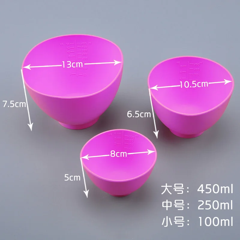 Professional Production Silicone Facial Mask Bowl Diy Facial Soft Bowl Makeup Bowl