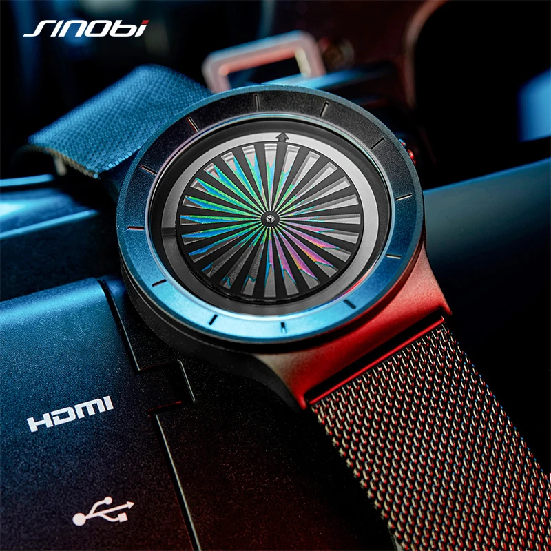  SINOBI Creative pineapple Pattern watches Unisex no logo quartz watchs for men 3ATM waterproof long lasting plating