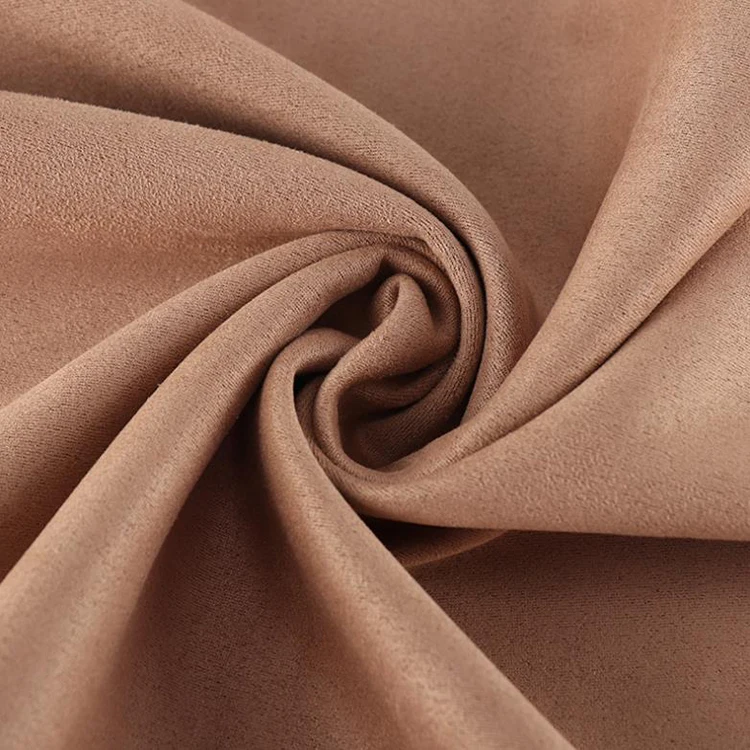 340gsm полиэстер спандекс мягкий стрейч воздушный слой замшевое пальто использовать замша ткань