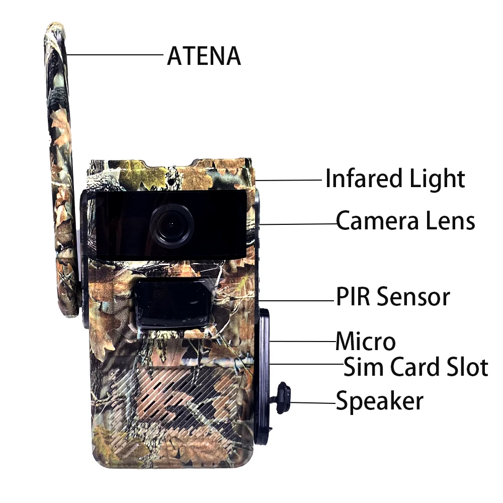 High Quality CE EU US Version 4G Solar Panel 3.5W 14MP High Resolution SD card or Cloud Storage