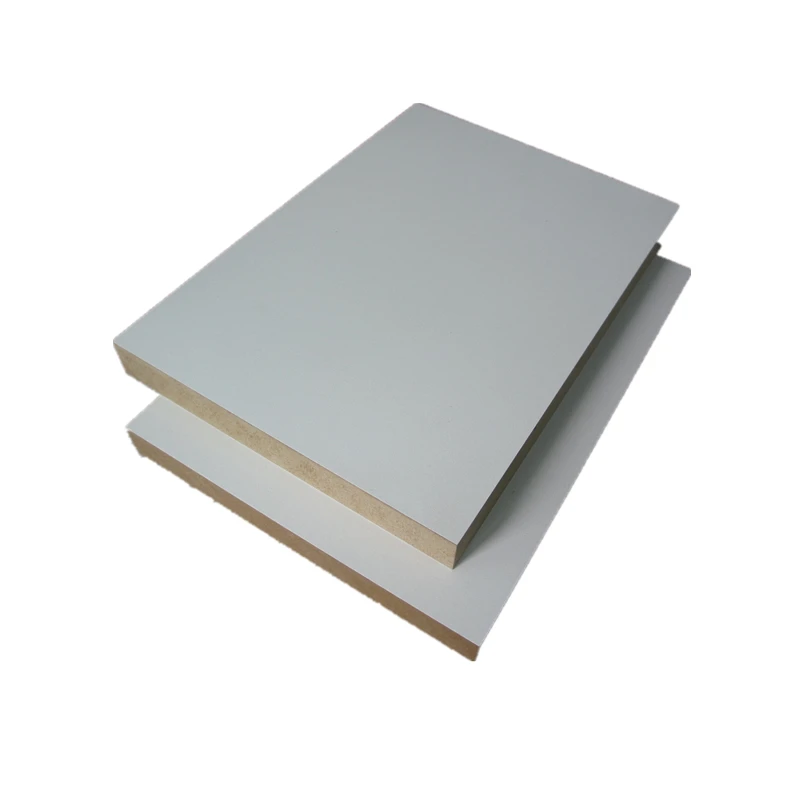 factory price of mdf hardboard white face MDF water-resistant melamine  glue