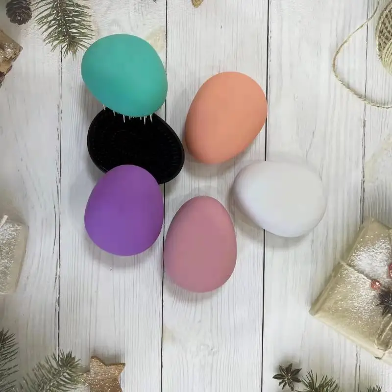 Personalised Tangle Teaser Hairbrush Professional Handle Detangling Comb Black With Logo For Woman Women Detangle