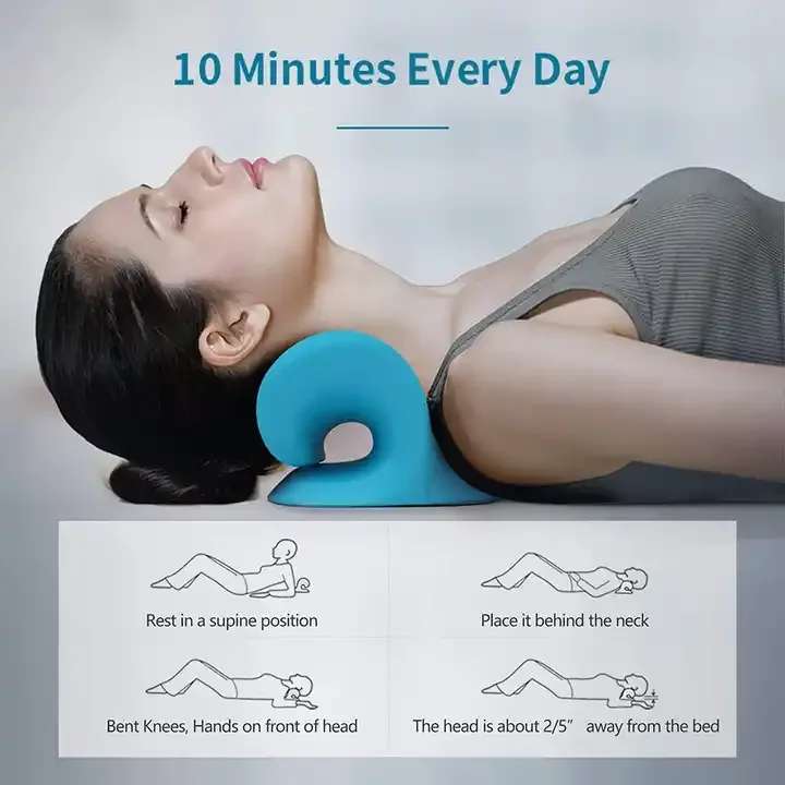 2024 Hot Selling Neck Stretcher Neck Traction Device Pillow Neck And Shoulder Relaxer for Pain Relief and Muscle Relax