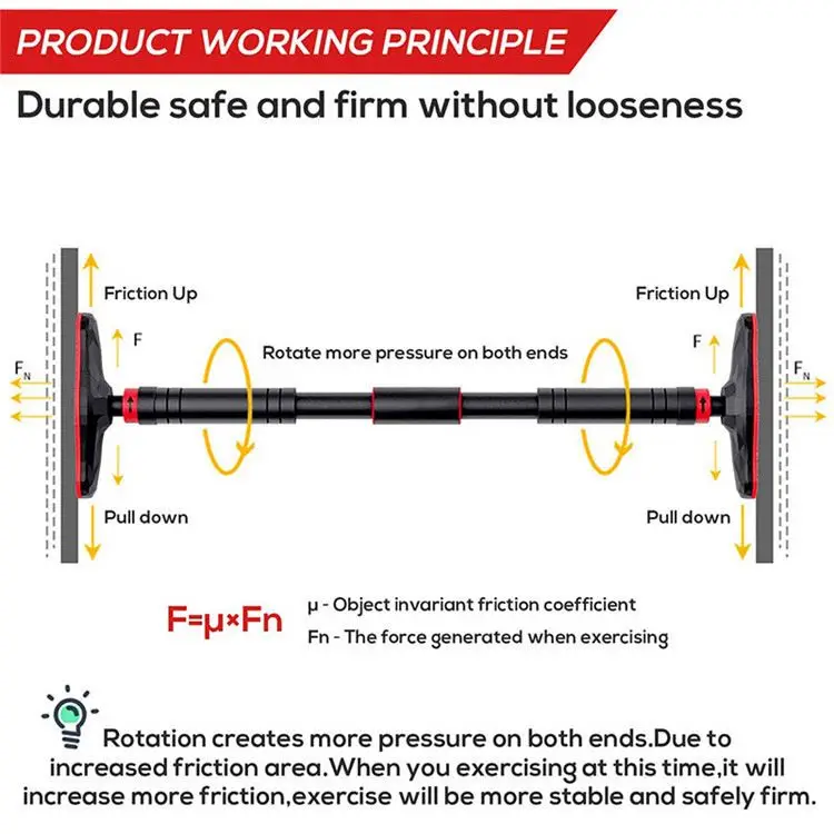 Gym Equipment Home Wall Door Training Pull Up Bar Product Workouts Doorway Fitness