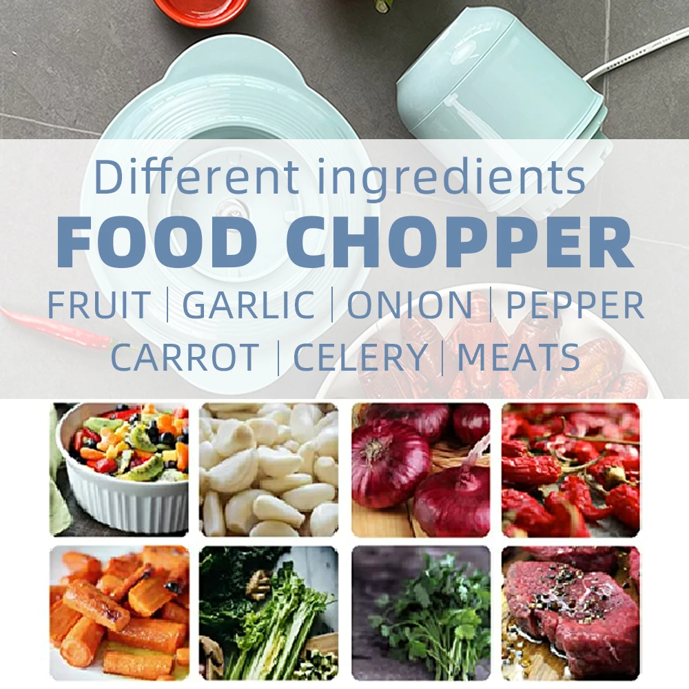 Kitchen Home Multifunctional Electric Vegetable Food Meat Onion Garlic Chopper Automatic Meat Grinder Machine