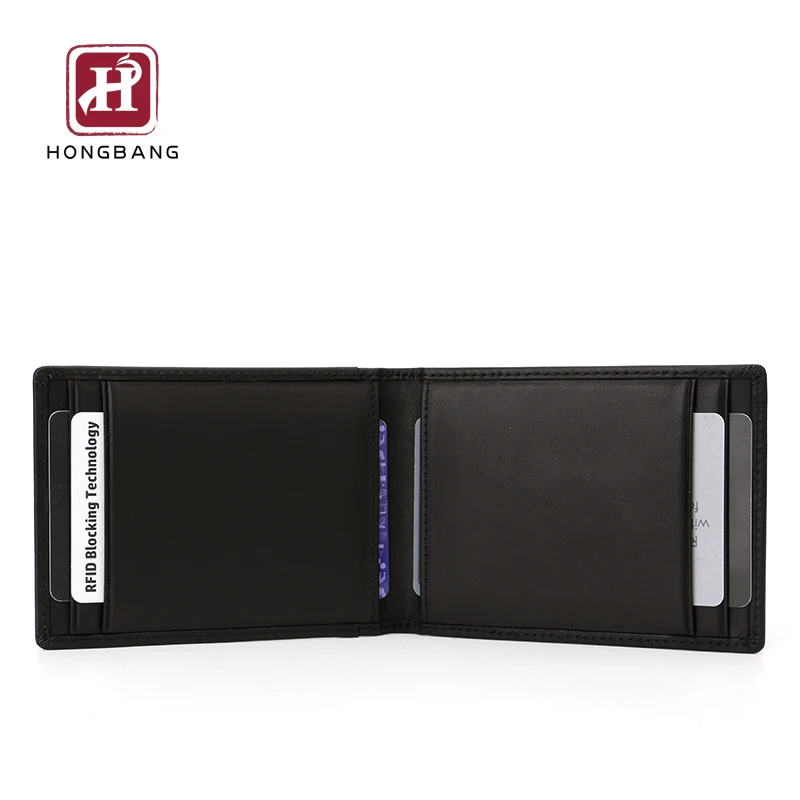synthetic Leather Slim money clip rfid blocking Handmade magnet wallet men money clip wallets
