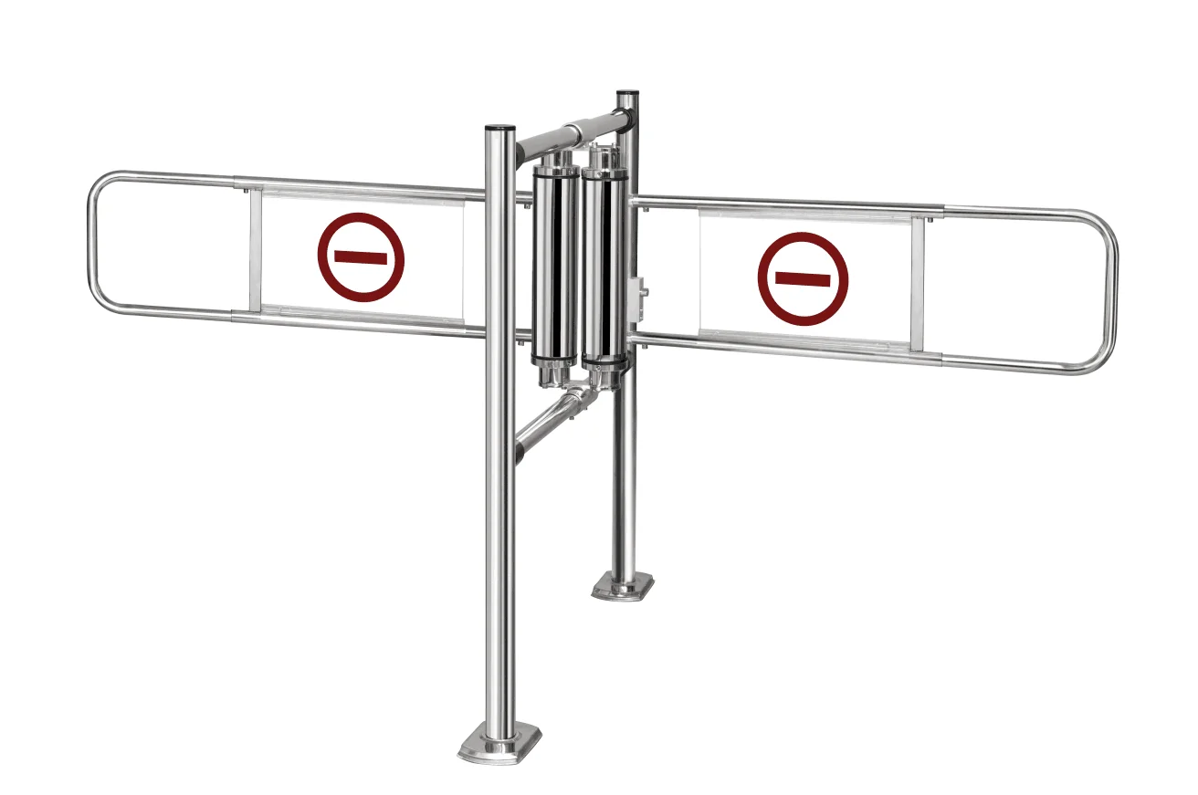 Swing gate manual door,double swing gate opener, Supermarket Safety Pedestrian Access Control System Entrance Revolving Door