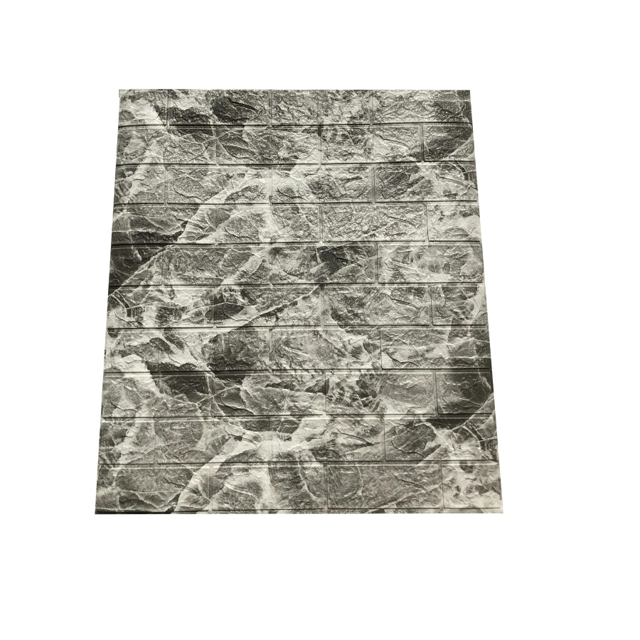 Colorful economical brickwork 77*70cm 3mm thickness waterproof XPE foam wall panel 3d wallpaper for wall decoration