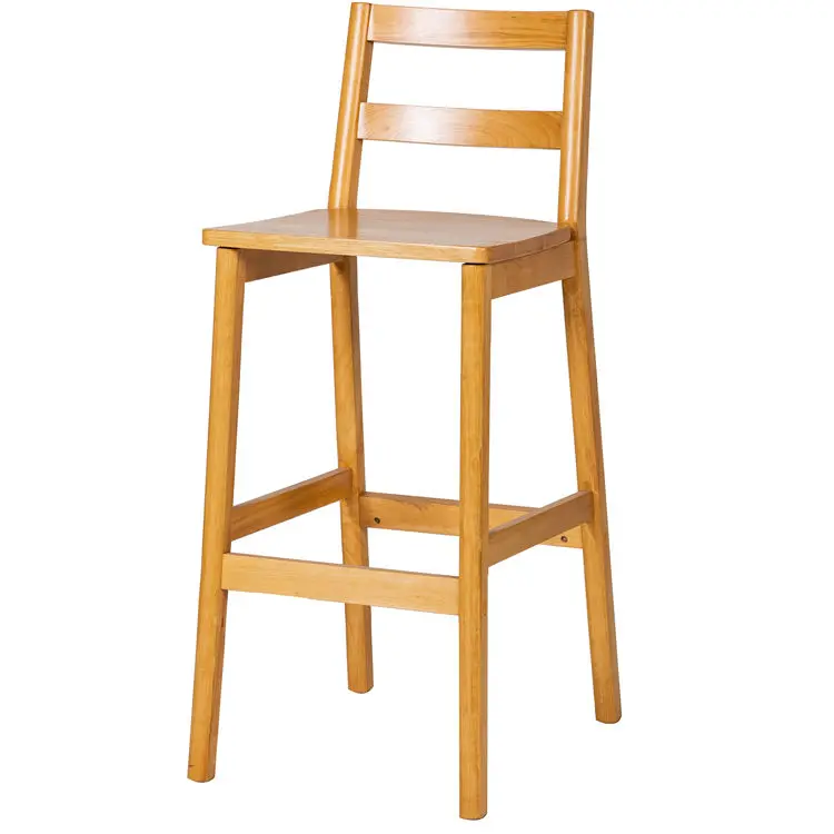 commercial north European high counter Wood dining Chairs antique Bar Stool