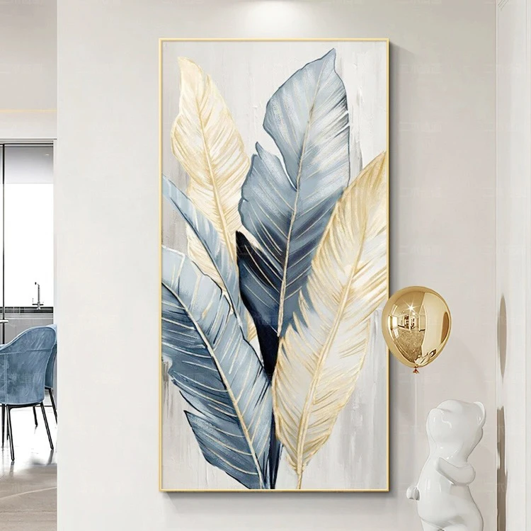 Abstract Wall Painting Frame Panting Glass Factory Wholesale Decoration Landscape 3d Framed Oil Watercolor Flowers Customised