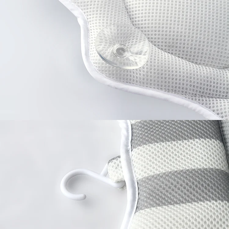 
Luxury Starfish 3D Air Mesh Machine Washable Bath Pillow With Suction Cups 