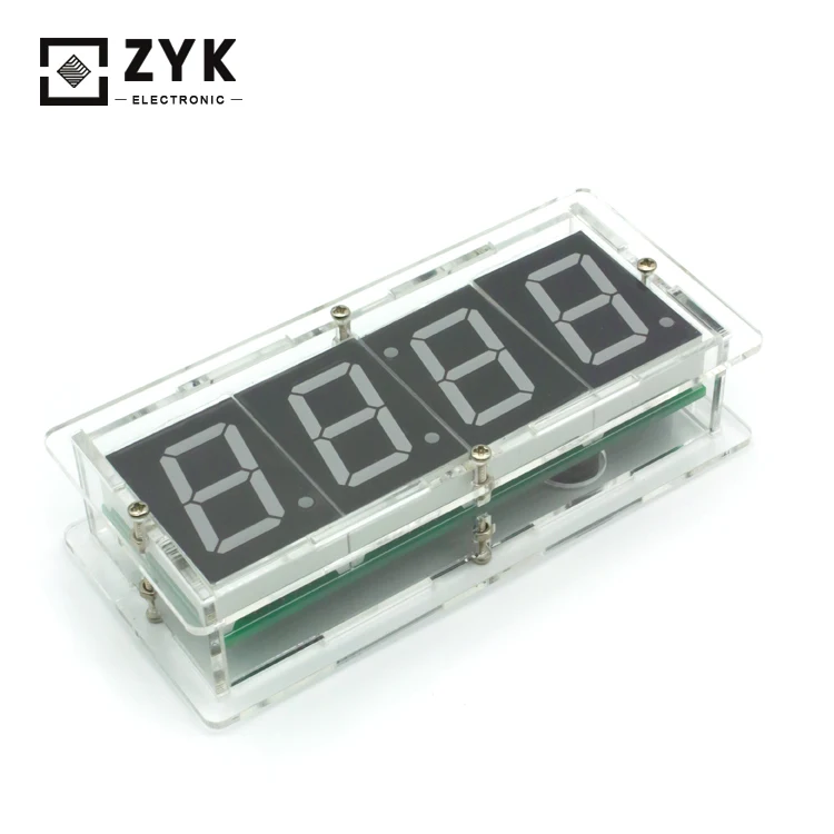 High quality diy 4 digit led electronic clock diy kit for welding practice