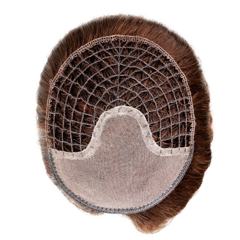 mono lace fish net hair piece integration women human hair integration topper system human hair topper for women