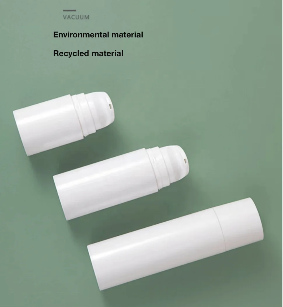 Best selling 50ml 100ml 150ml airless pump bottle recycled screw pp airless pump bottle wholesale