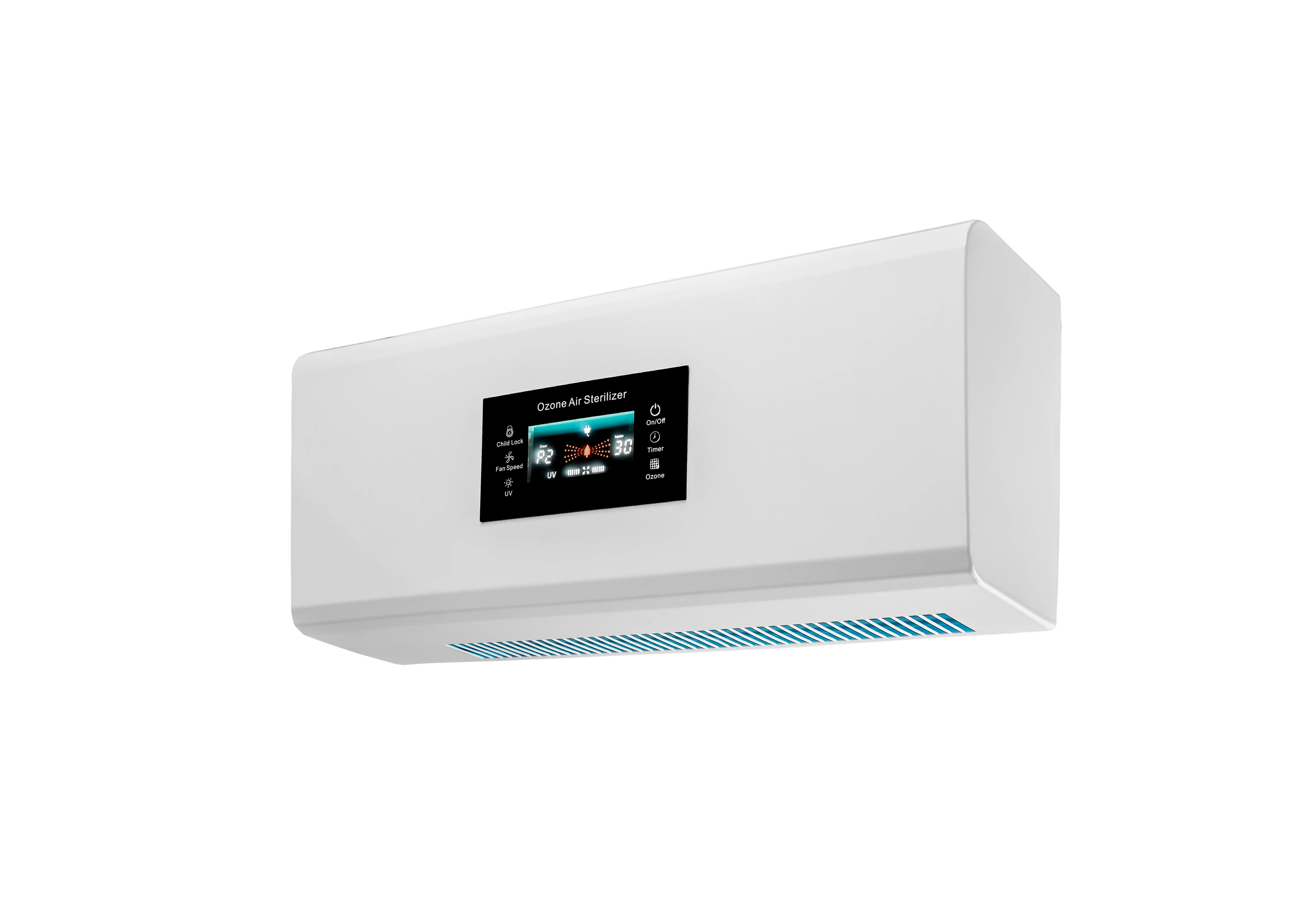 
Hot Sale Wall mounted air purifier UV Ozone Air Sterilizer Purifier Disinfection with Negative Ions uvc lamp 