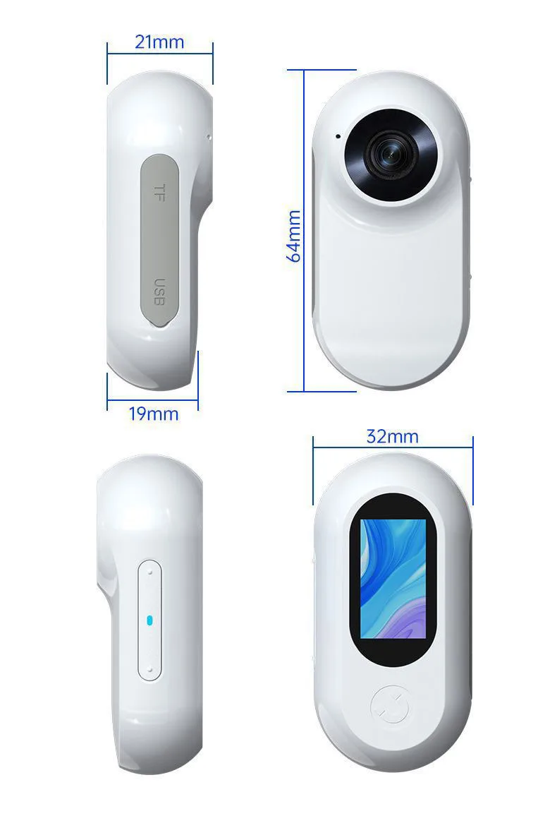 HD 1080P Dog Tracker Collar No WiFi Needed Cat Collars Camera Sport Action Camera with Video Records Mini Body Cam