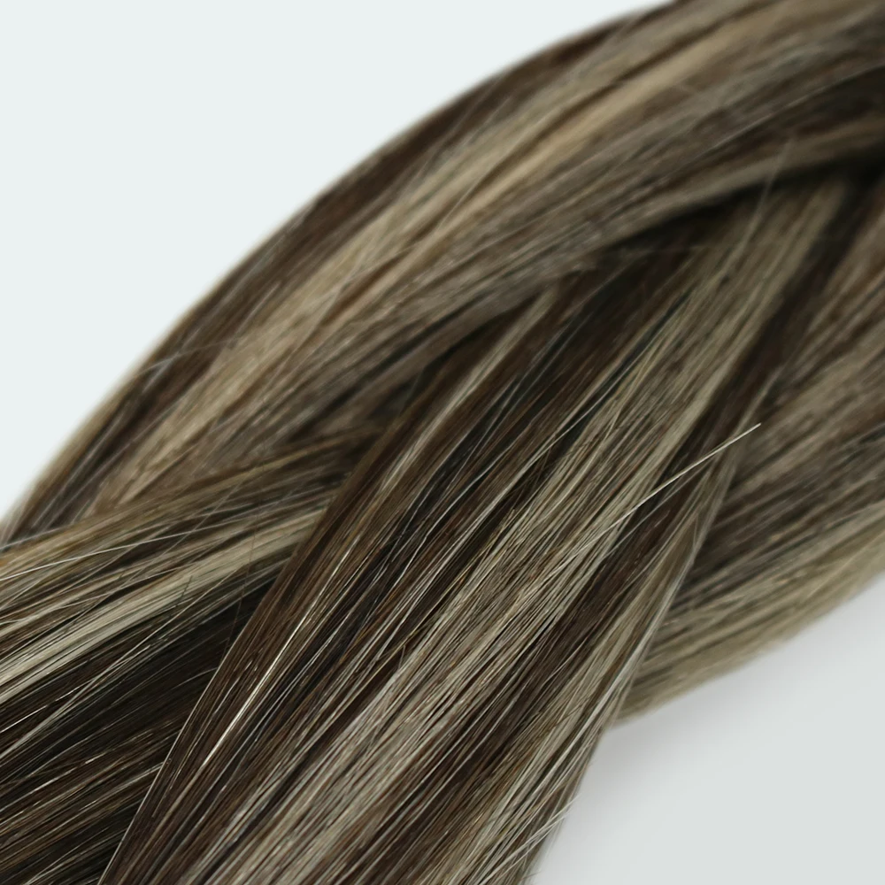 Remy Human European Genius Weft Hair Extensions Double Drawn Wavy Russian Hair Genius Weft 100 Human hair