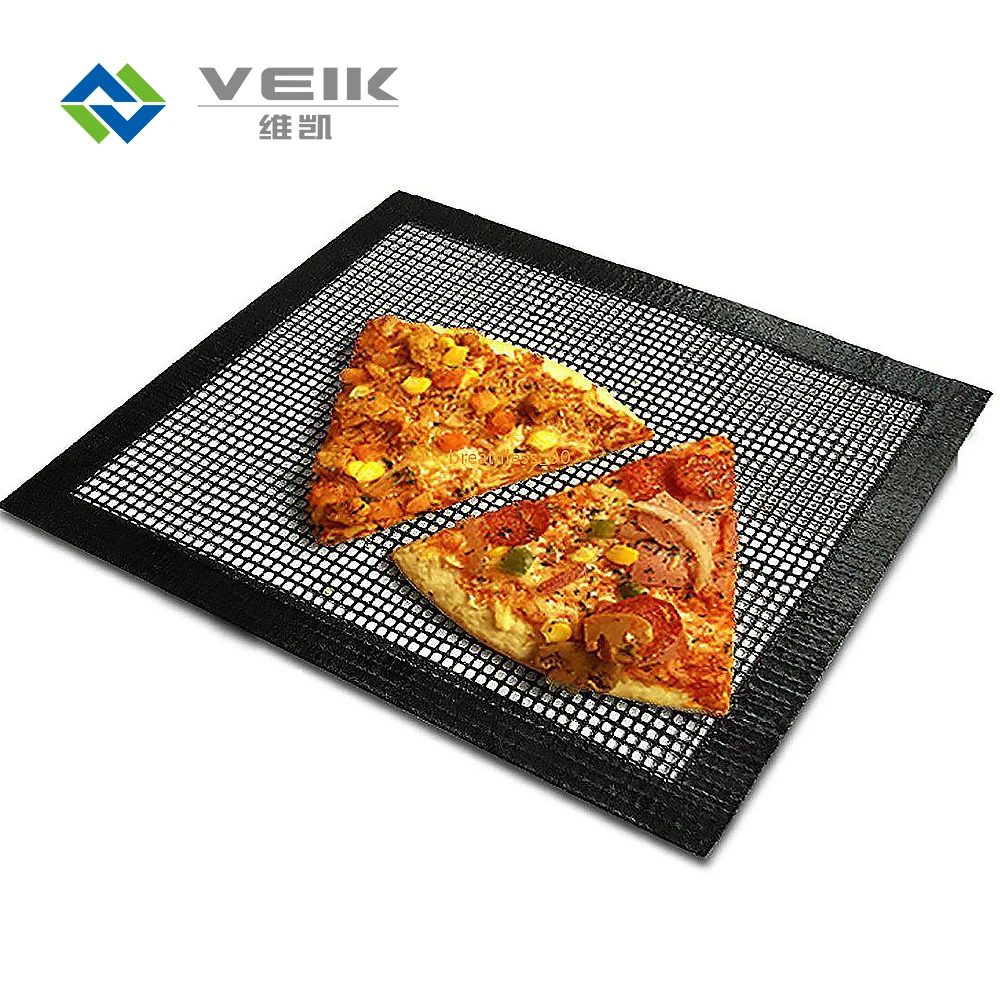 Easy clean non-stick bbq set grill mesh mat for use on charcoal and gas cooking grills mat